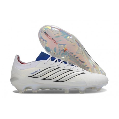Fotbollsskor för Män Adidas Predator Elite L FG Vit Blå