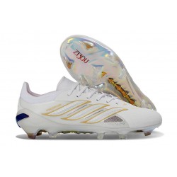 Fotbollsskor för Män Adidas Predator Elite L FG Vit Guld