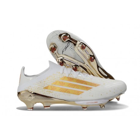 adidas F50+ FG Skor Vit Guld
