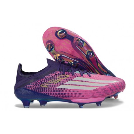 adidas F50+ FG Skor X Lamine Yamal Rosa Lila Vit