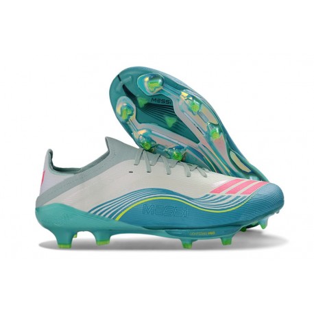 adidas F50+ FG Skor Messi Vit Rosa Grön