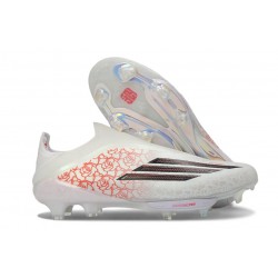 Fotbollsskor för Män adidas F50 + Snörlösa FG x Lamie Yamal Vit Röd Svart