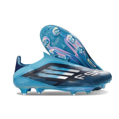 Adidas F50+ Laceless Elite FG Fotbollsskor Svart Blå