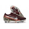 Nike Zoom Mercurial Vapor 16 Elite SG-Pro United - Intensiv Bordo / Metallisk Silver
