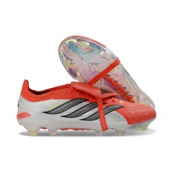 Fotbollsskor Adidas Predator 26 Elite FT FG Röd Svart Vit