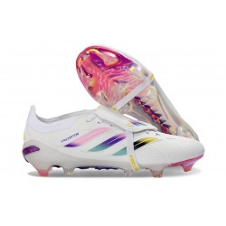 Fotbollsskor Adidas Predator 26 Elite FT FG Vit Rosa