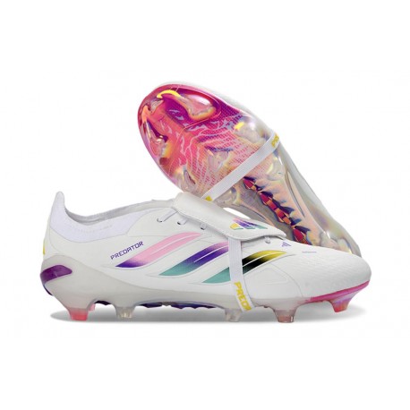 Fotbollsskor Adidas Predator 26 Elite FT FG Vit Rosa