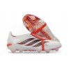Fotbollsskor Adidas Predator 26 Elite FT FG Vit Röd Svart