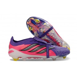 Fotbollsskor Adidas Predator 26 Elite FT FG Lila Rosa Svart