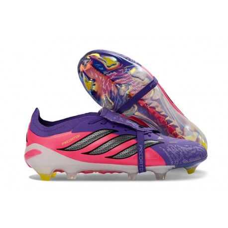 Fotbollsskor Adidas Predator 26 Elite FT FG Lila Rosa Svart