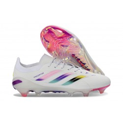 Fotbollsskor för Män Adidas Predator Elite L FG Vit Rosa