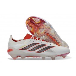 Fotbollsskor för Män Adidas Predator Elite L FG Vit Röd 
