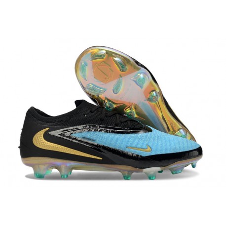 Fotbollsskor Nike Phantom 6 Low Elite FG Blå Svart Guld
