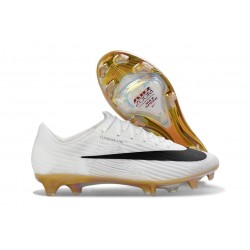 Fotbollsskor Nike Mercurial Vapor 17 Elite FG Vit Svart Guld