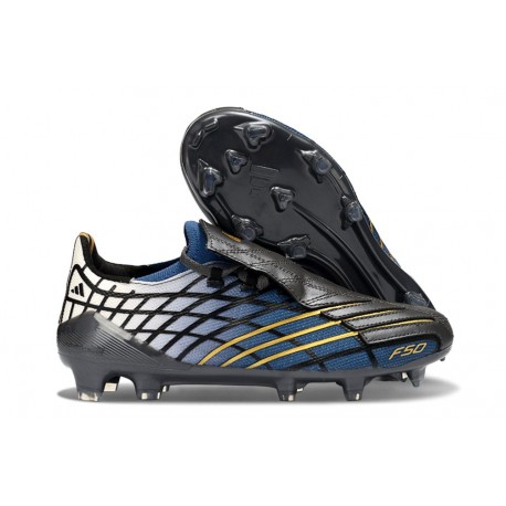 Adidas F50 Elite FG Spider Svart Blå Guld