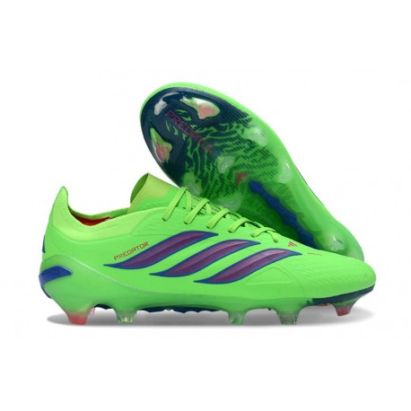 Fotbollsskor för Män Adidas Predator Elite L FG Grön Blå 