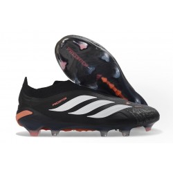 adidas Predator 26 Elite Snörfria FG Skor Svart Vit