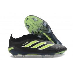 adidas Predator 26 Elite Snörfria FG Skor Svart Grön