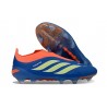 adidas Predator 26 Elite Snörfria FG Skor Mörkblå Limegrön Orange
