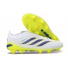 adidas Predator 26 Elite Snörfria FG Skor Vit Blå Gul
