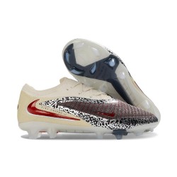 Fotbollsskor Nike Phantom 6 Low Elite FG Röd Svart Vit