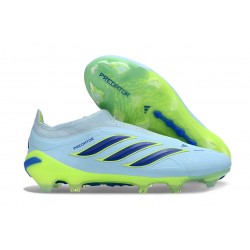 adidas Predator 26 Elite Snörfria FG Skor Blå