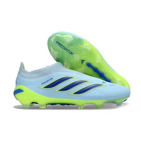 adidas Predator 26 Elite Snörfria FG Skor Blå