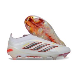Fotbollsskor adidas Predator Elite LL FG Vit Röd Svart 