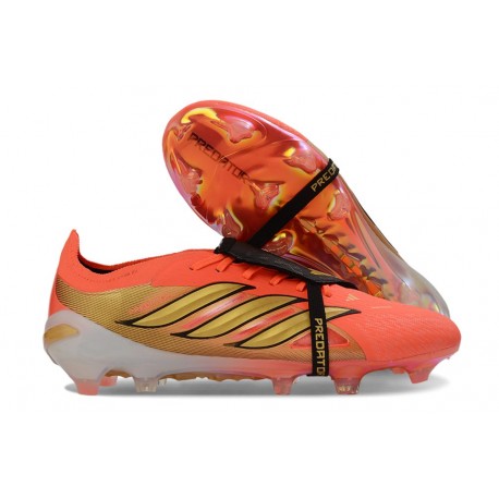 Fotbollsskor Adidas Predator 26 Elite FT FG Orange Guld Svart
