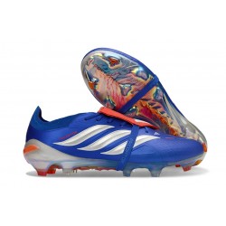Adidas Predator Elite Foldover Tongue FG Blå Silver Röd