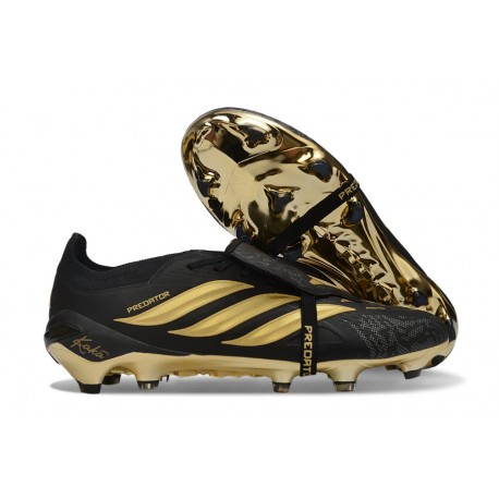 Adidas Predator Elite Foldover Tongue FG Svart Guld