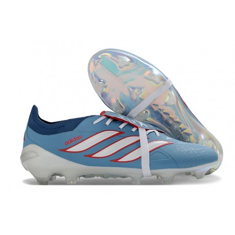 Adidas Predator Elite Foldover Tongue FG Blå Vit Röd