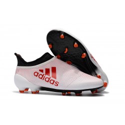 adidas X 17+ PureSpeed FG Fotbollsskor för Herrar - Vit Röd