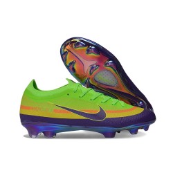 Fotbollsskor Nike Zoom Mercurial Vapor 17 Elite FG Grön Gul Lila