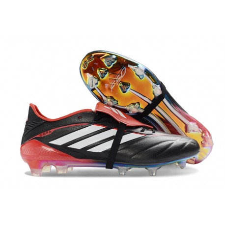 Adidas Predator Elite Foldover Tongue FG Svart Vit Röd