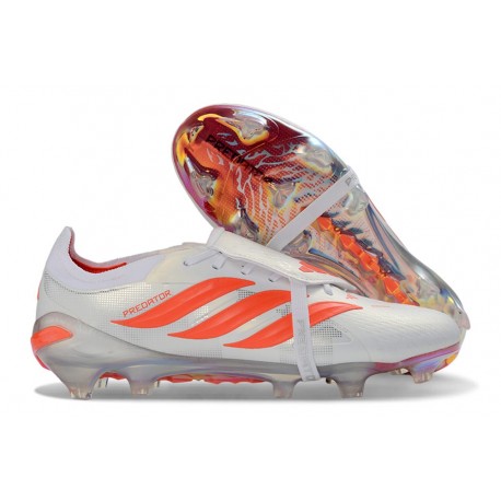 Adidas Predator Elite Foldover Tongue FG Vit Röd