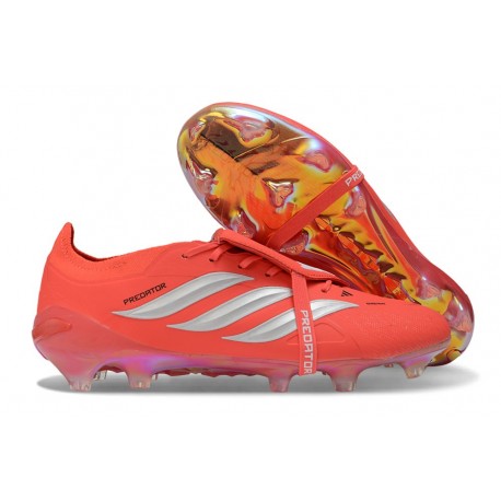 Adidas Predator Elite Foldover Tongue FG Röd Vit