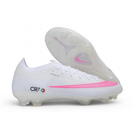 Nike Air Zoom Mercurial Vapor XVII Elite FG Cr7 Vit Rosa