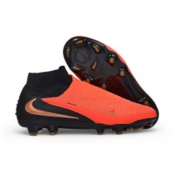 Nike Phantom 6 High Elite FG Fotbollsskorna Röd Svart