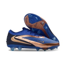 Nike Phantom 6 Low Elite FG Fotbollsskor Herr Cyan Guld