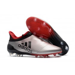 adidas X 17+ PureSpeed FG Fotbollsskor för Herrar - Silver Röd Svart