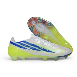 Fotbollsskorna adidas F50 Hyperfast EVO FG Vit Blå Gul