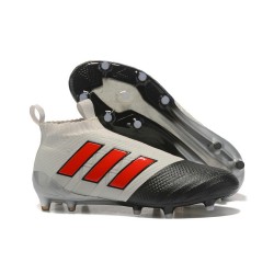 Adidas ACE 17+ PureControl FG Fotbollsskor för Herr - Grå Svart Röd