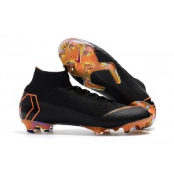 Nike Mercurial Superfly 6 Elite FG Fotbollsskor för Barn - Svart Orange