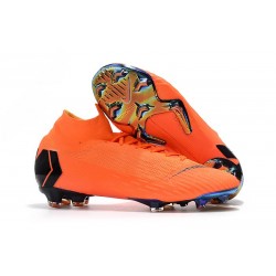 Nike Mercurial Superfly 6 Elite FG Fotbollsskor för Barn - Orange Svart