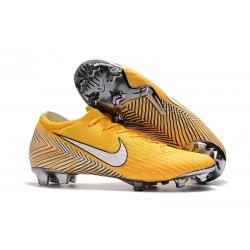 Nike Mercurial Vapor XII FG Fotbollsskor Barn - Neymar Gul Vit