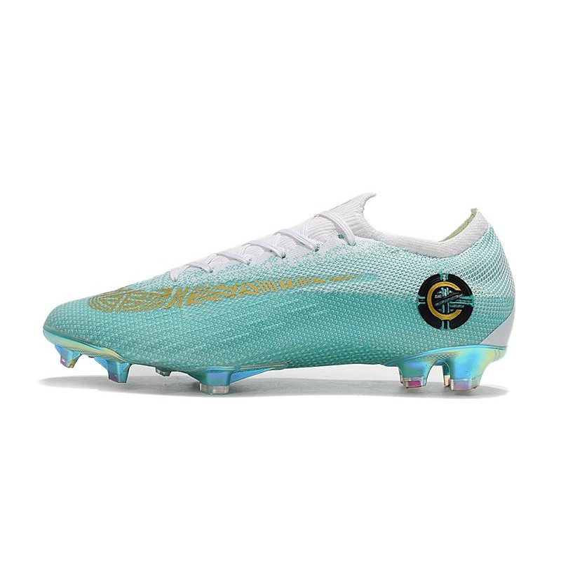 Nike Fotbollsskor Mercurial Vapor 12 Elite FG - BlÃ¥ Vit Guld