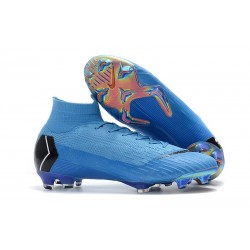 Nike Mercurial Superfly VI 360 Elite DF FG - Blå Svart