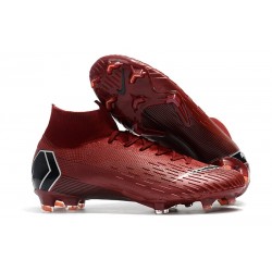 Nike Mercurial Superfly VI 360 Elite DF FG - Röd Svart