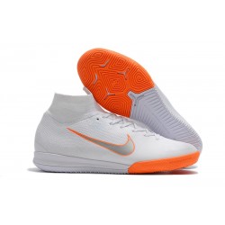 Nike Fotbollsskor Mercurial SuperflyX 6 Elite IC Herr - Vit Orange